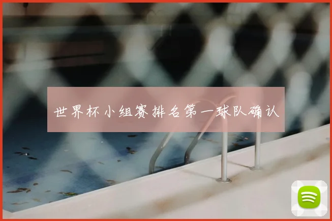 世界杯小组赛排名第一球队确认